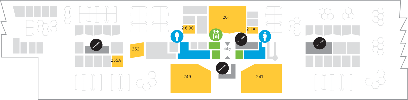 Floor plan for SkySong building 1, floor 2