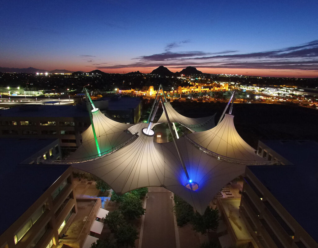 Aerial view of SkySong campus