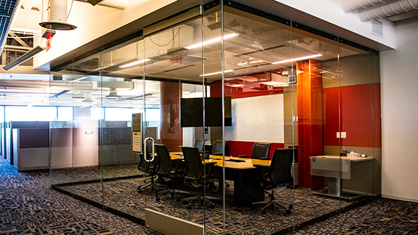 Vision room conference table and seating..